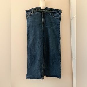 Old Navy High-Waisted Secret-Slim Pockets Plus-Size Wide-Leg Jeans